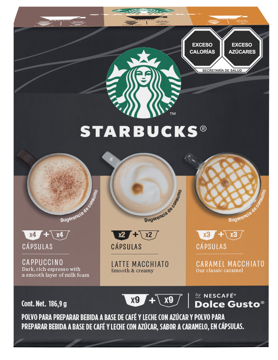 STARBUCKS® VARIEDADES TAZA BLANCA (18 CÁPSULAS)