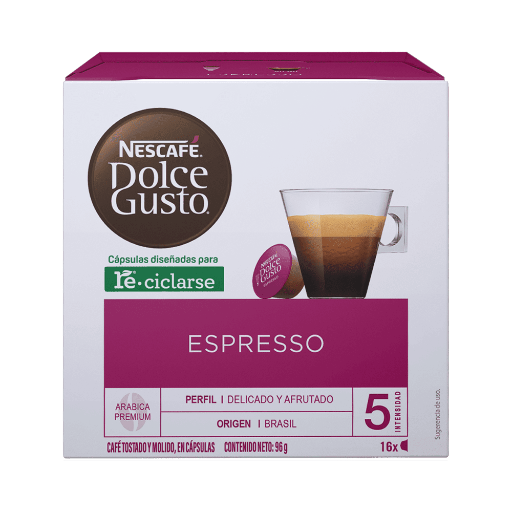 Café Espresso Dolce Gusto® de 16 Cápsulas