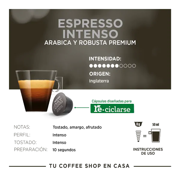 Dolce Gusto Café Espresso Intenso 16 cápsulas