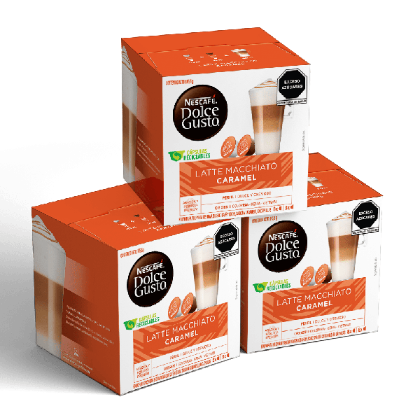 Latte Macchiato Caramel x48 Cápsulas | NESCAFÉ® Dolce Gusto®