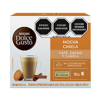 Moccachino canela con 10 cápsulas de Nescafé Dolce Gusto