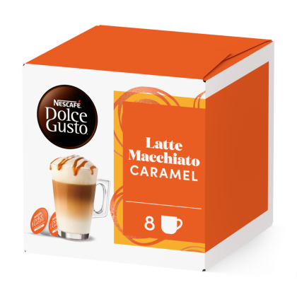 Caja de 16 c&aacute;psulas de Latte Machiatto Caramel