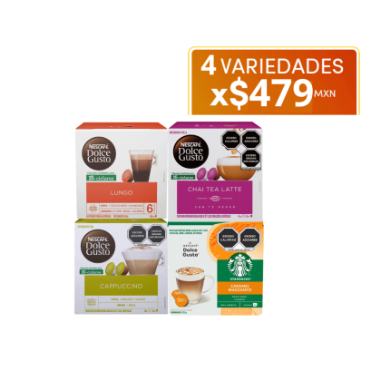 Combo 4 variedades x $479 MXN