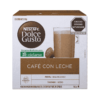 Café con Leche 16 Cápsulas NESCAFÉ® Dolce Gusto®