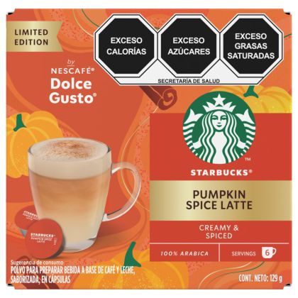 STARBUCKS® Pumpkin Spice Latte Front View