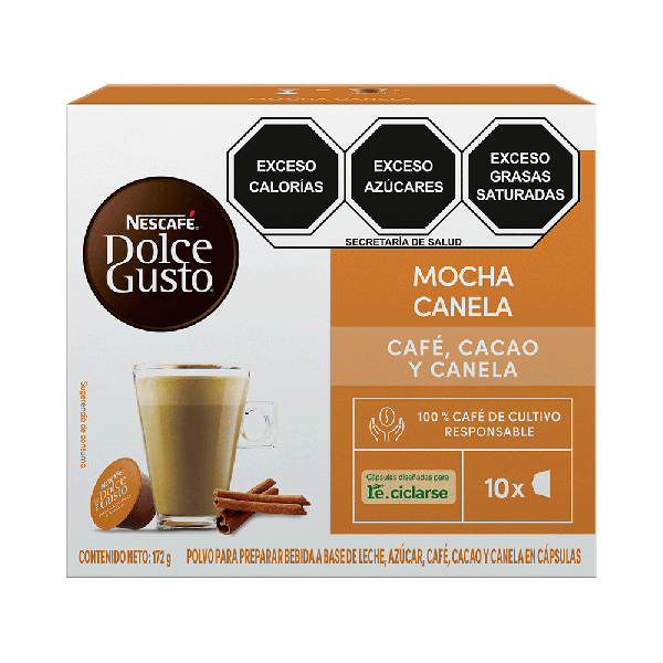 Moccachino canela con 10 cápsulas de Nescafé Dolce Gusto