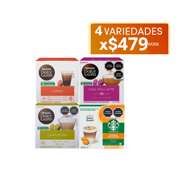 Combo 4 variedades x $479 MXN