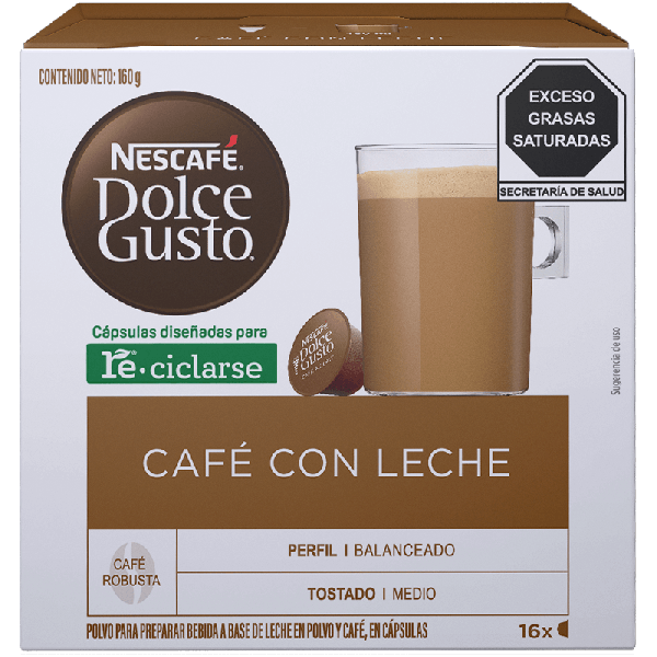 Café con Leche 16 cápsulas