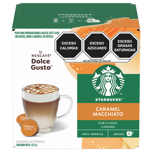 Caramel Macchiato Latte Starbucks® 12 Cápsulas