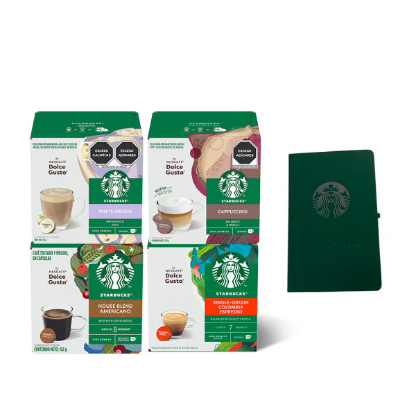 Combo Starbucks + Libreta