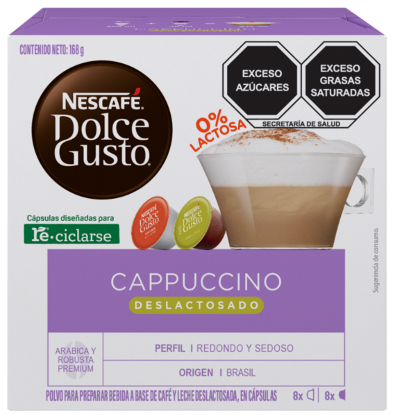 Cappuccino Deslactosado 16 cápsulas