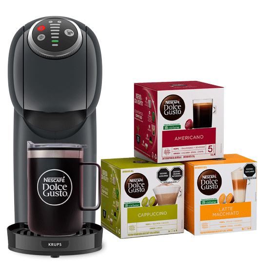 Genio S Plus Cosmic Grey + 48 cápsulas + Taza termo de regalo