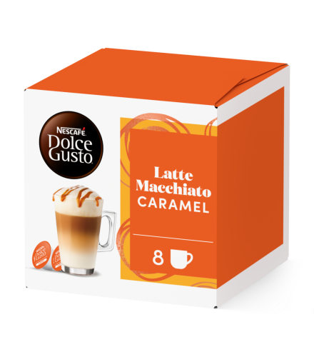 Caja de 16 c&aacute;psulas de Latte Machiatto Caramel