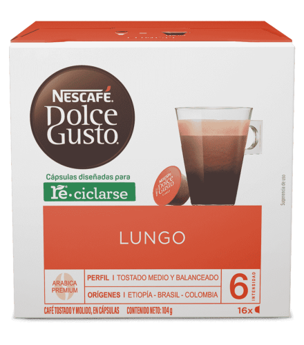 Café Lungo Caja con 16 Cápsulas