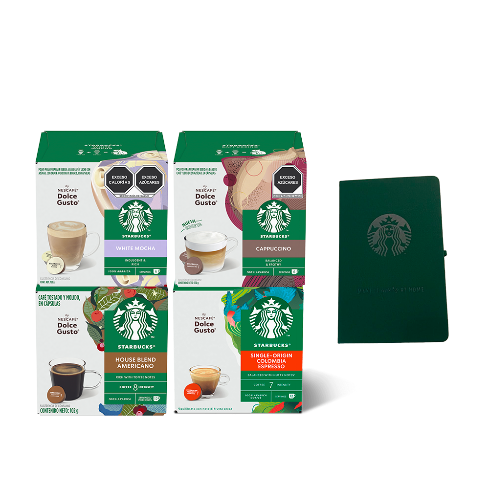 Combo Starbucks + Libreta