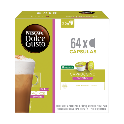 Pack Cappuccino Skinny 64 cápsulas