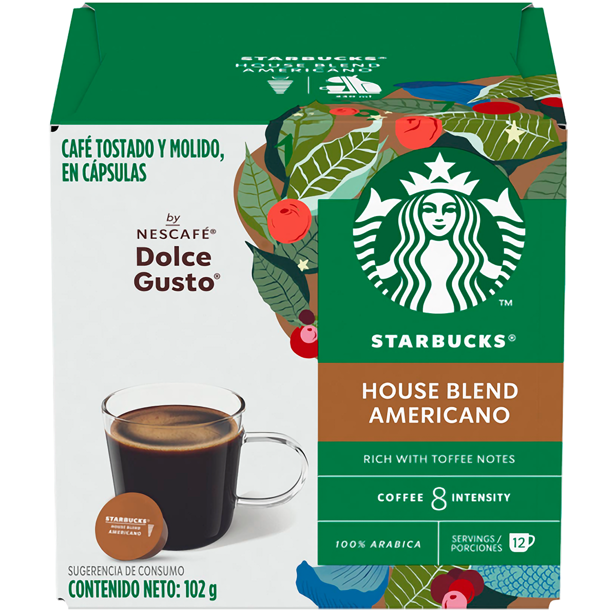 Starbucks® Americano House Blend 12 cápsulas