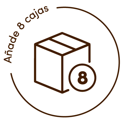 Añade 8 cajas