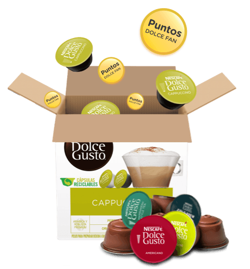 Canjea los códigos de tus cajas NESCAFÉ Dolce Gusto