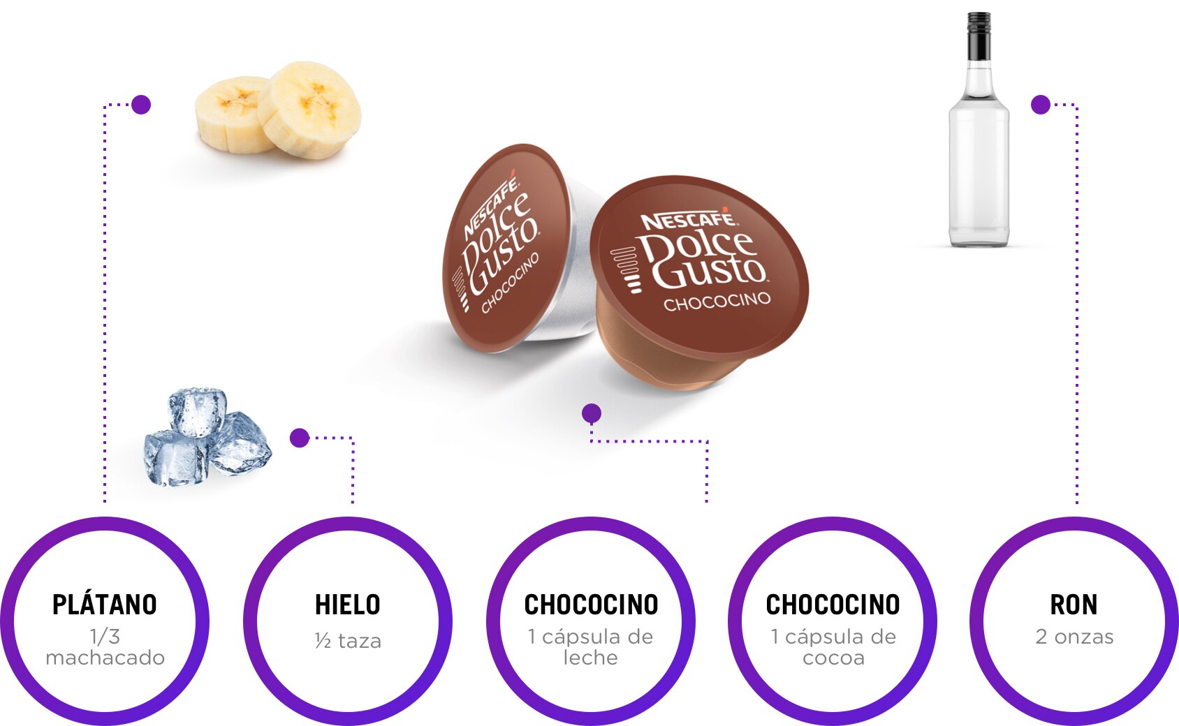 Ingredientes choco banana